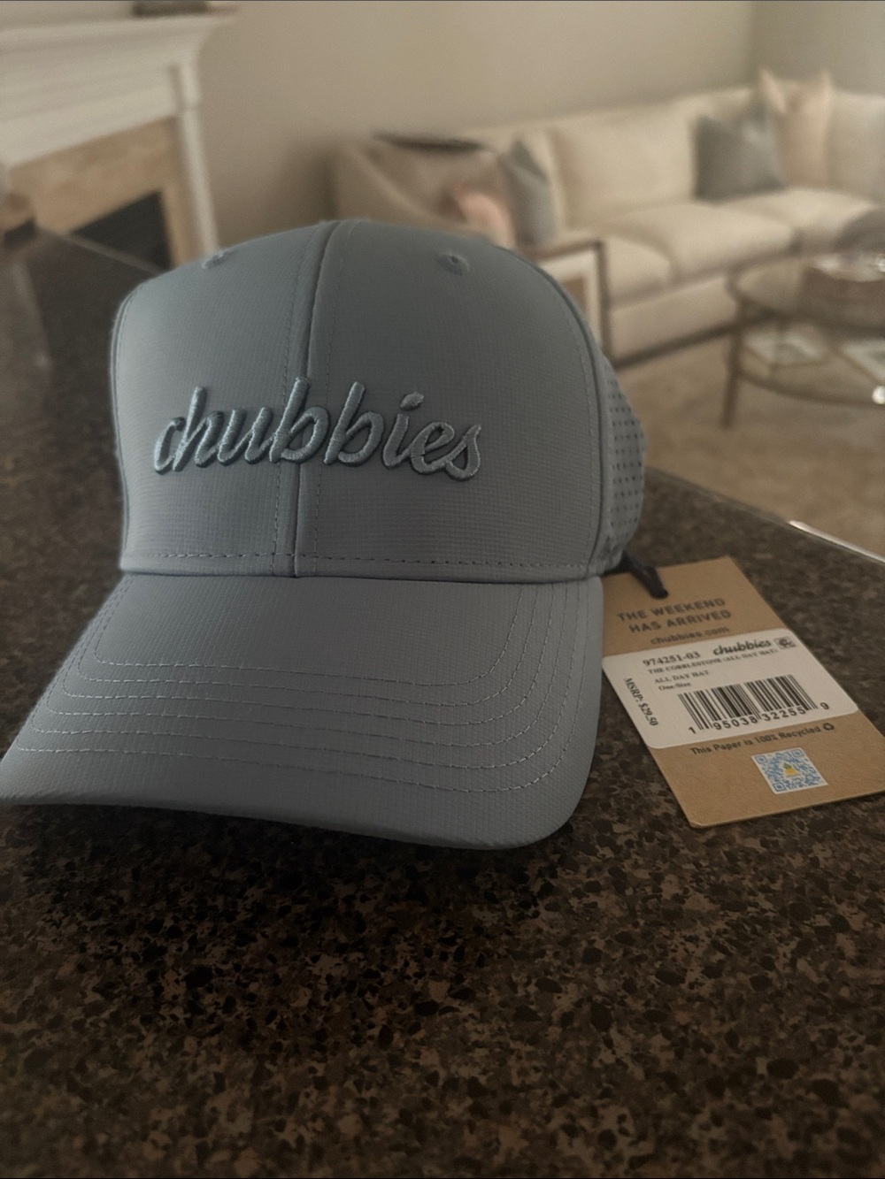 Chubbies Light Blue Embroidered Trucker Hat